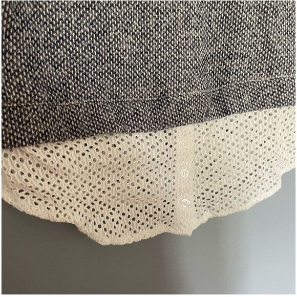 Oddy Short Sleeve Blouse M White Crochet Boho Cottagecore Feminine Top - Picture 2 of 5